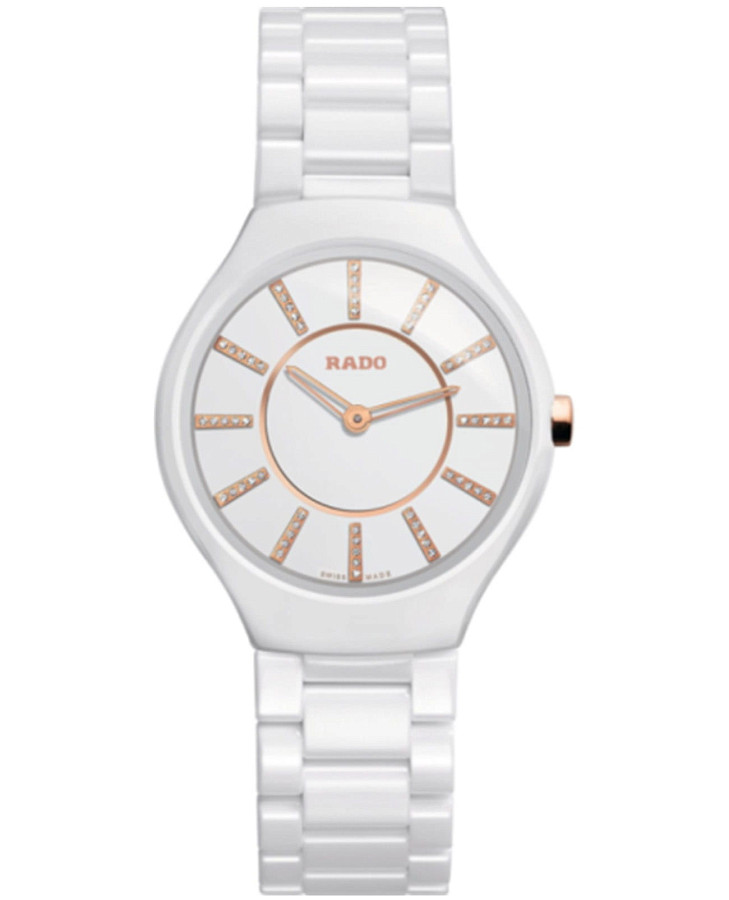 Часы Rado True Thinline R27958702 — женские, белый