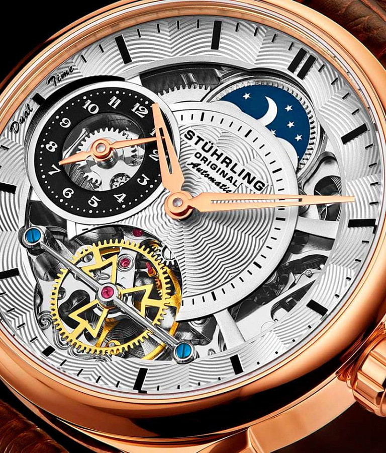 Часы Stuhrling Legacy 943A.03 — белый, металл сталь