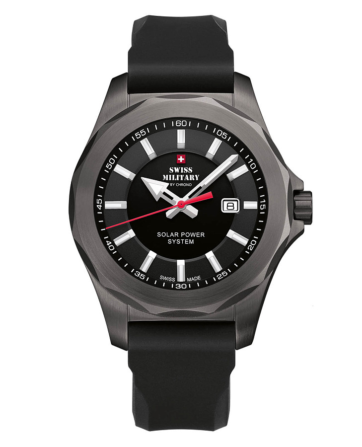 Часы Swiss Military by Chrono Solar Power SMS34073.07 — мужские, черный