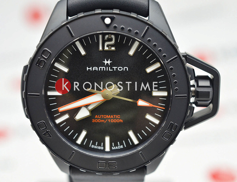 Часы Hamilton Khaki Navy Frogman Auto H77855330 — сталь металл, Швейцария