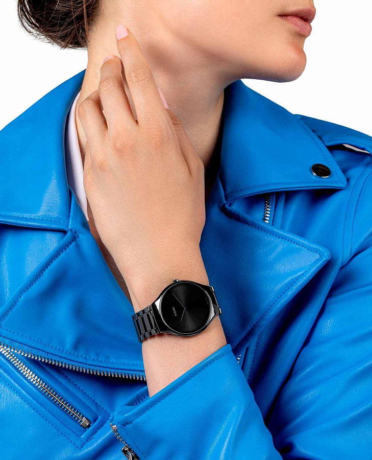 Часы Rado True Thinline R27741182 — черный, керамика