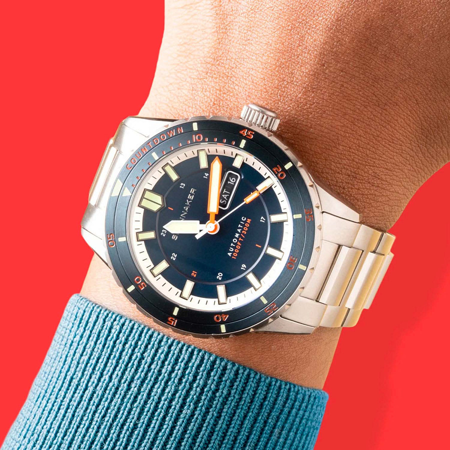 Часы Spinnaker Hass SP-5099-44 — металл сталь, Англия