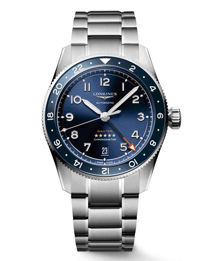 Часы Longines Spirit L3.802.4.93.6 — мужские, синий