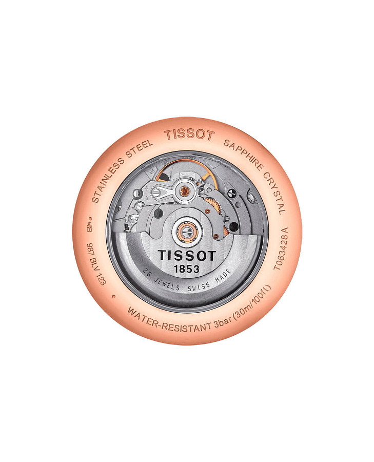 Часы Tissot Tradition Automatic Small Second T063.428.33.038.00 — механические, сталь металл