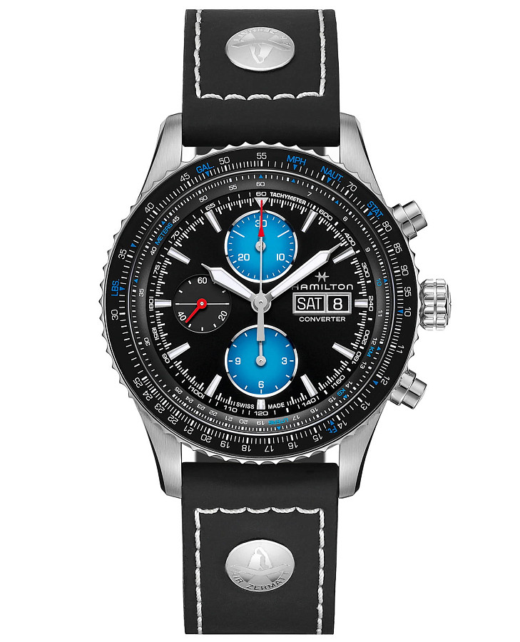 Часы Hamilton Khaki Aviation Converter Air Zermatt Limited Edition H76706730 — мужские, черный