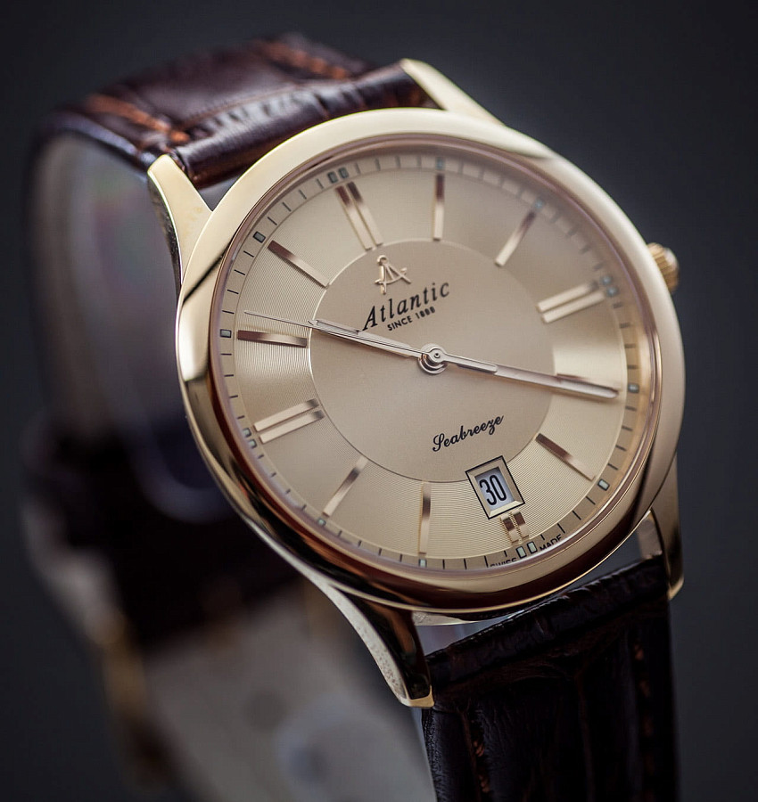 Часы Atlantic Seabase 61350.45.31 — кварцевые, сталь металл