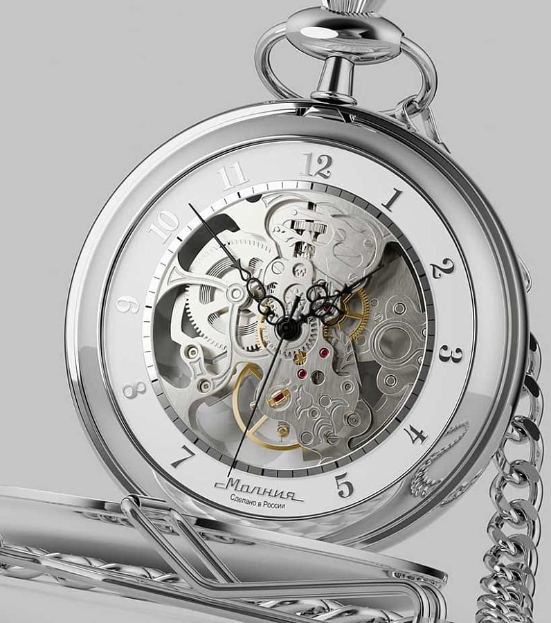 Часы Молния 30110 — сталь металл, Россия