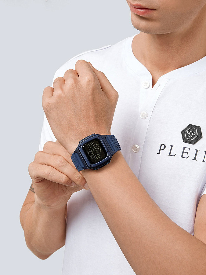 Часы Philipp Plein Hyper Shock PWHAA0321 — кварцевые, металл сталь