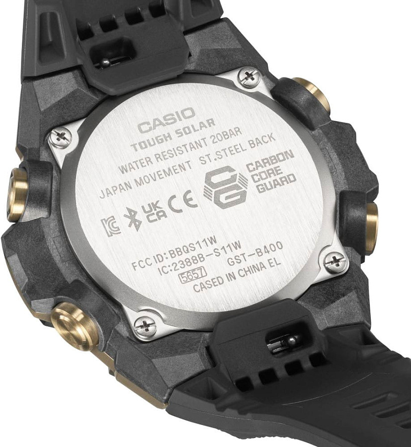 Часы Casio G-Shock GST-B400GB-1A9DR (GST-B400GB-1A9) — электронные, металл сталь пластик