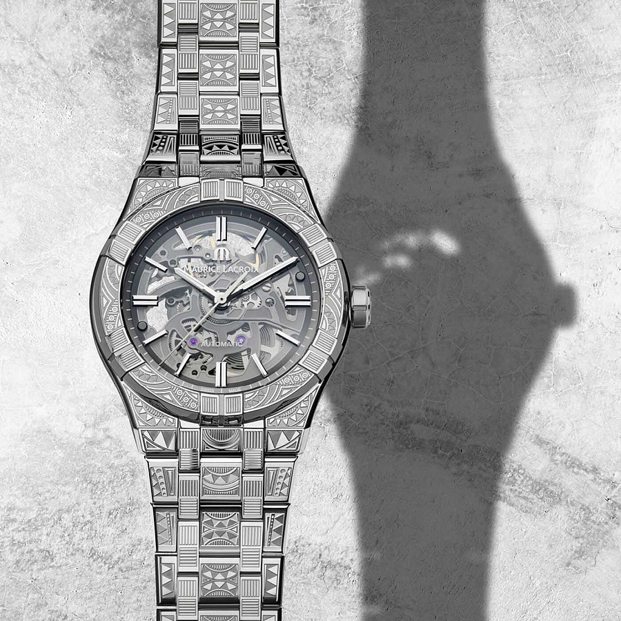 Часы Maurice Lacroix Aikon Urban Tribe Skeleton Limited Edition AI6007-SS009-030-1 — Швейцария, механические