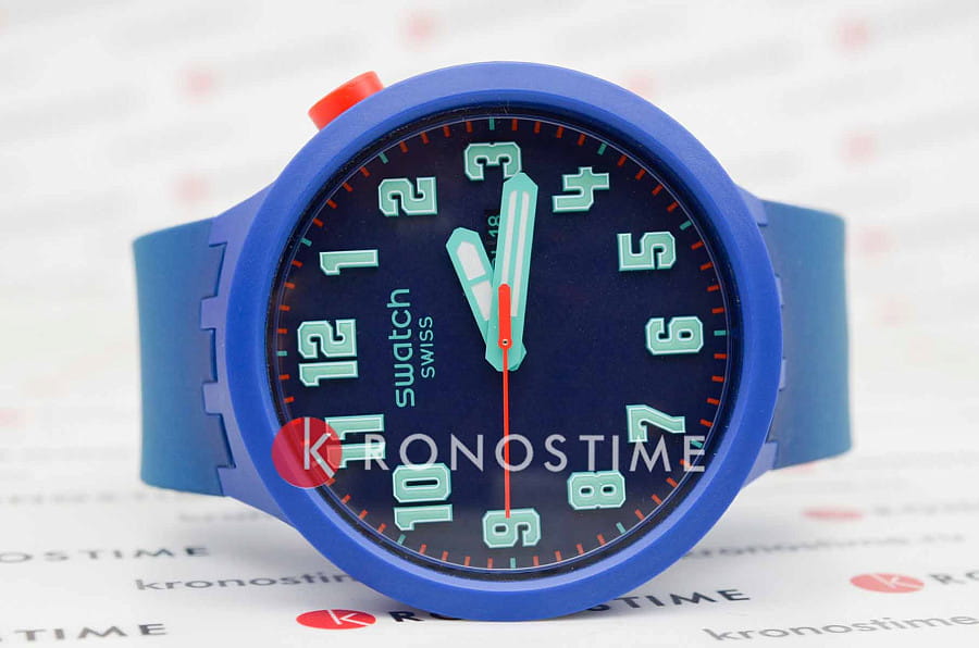 Часы Swatch Big Bold SB01N700 — кварцевые, пластик