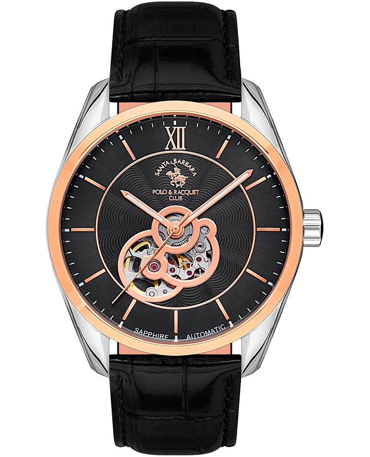Часы Santa Barbara Polo & Racquet Club Luxury SB.4.1008-7 — мужские, черный