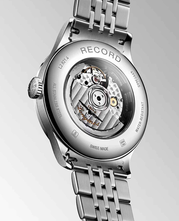 Часы Longines Record Collection L2.821.4.72.6 — механические, металл сталь