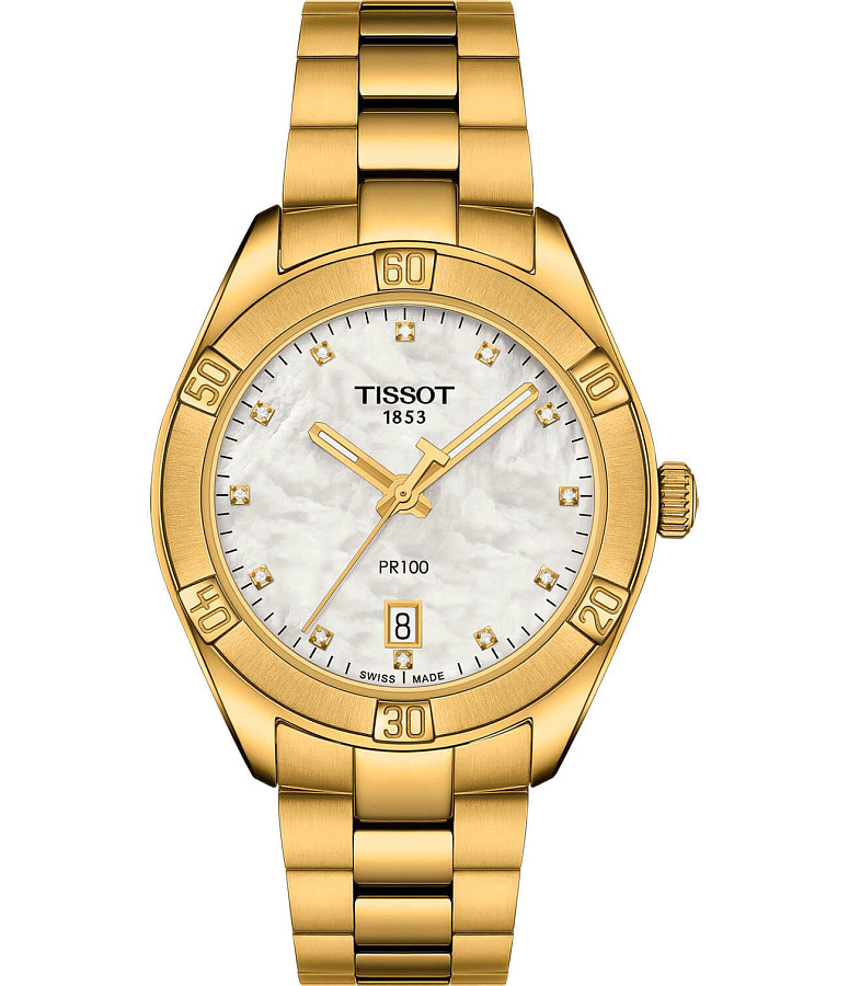 Часы Tissot PR 100 Sport Chic T101.910.33.116.01 — женские, белый