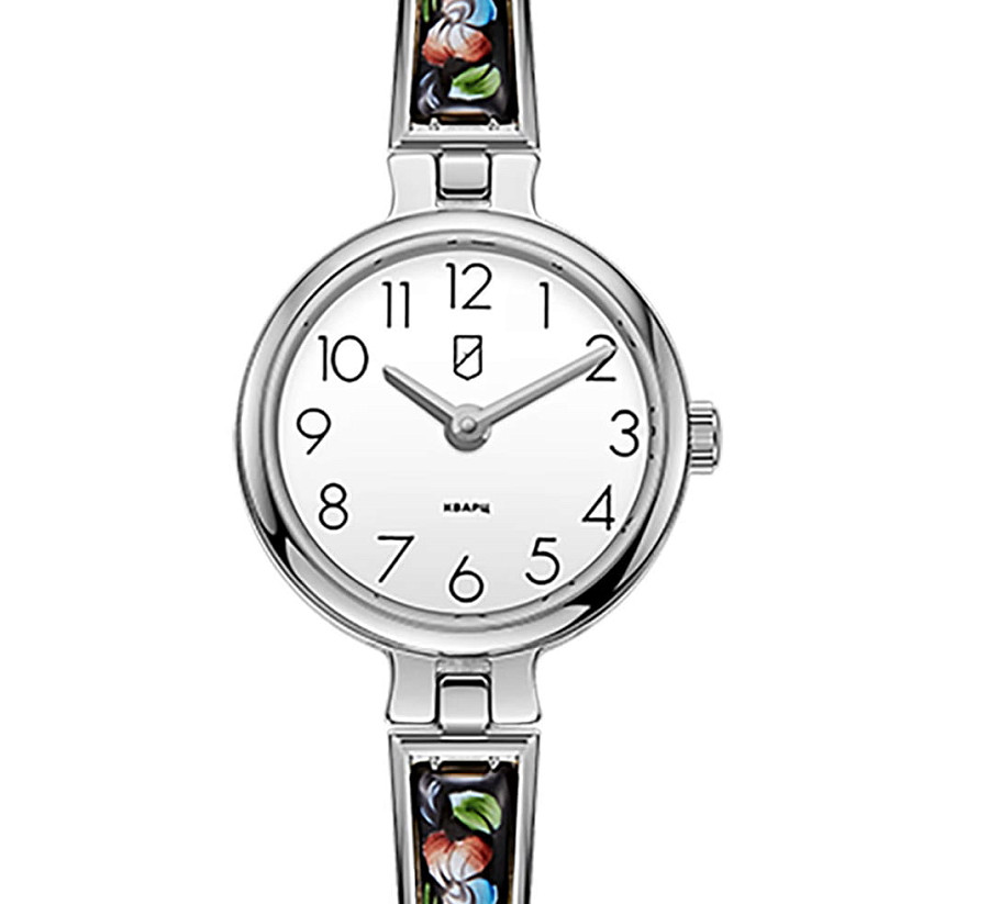 Часы УЧЗ Flora 1704B1B1-24 — кварцевые, латунь