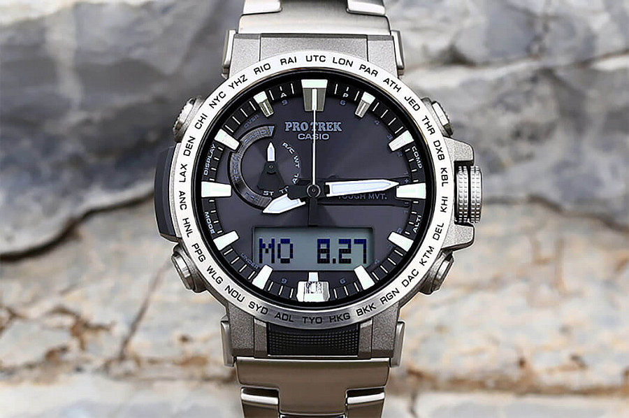 Часы Casio Pro Trek PRW-60T-7A — Япония, кварцевые
