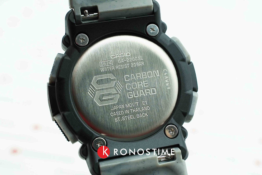 Часы Casio G-Shock GA-2200SL-8A — черный, карбон