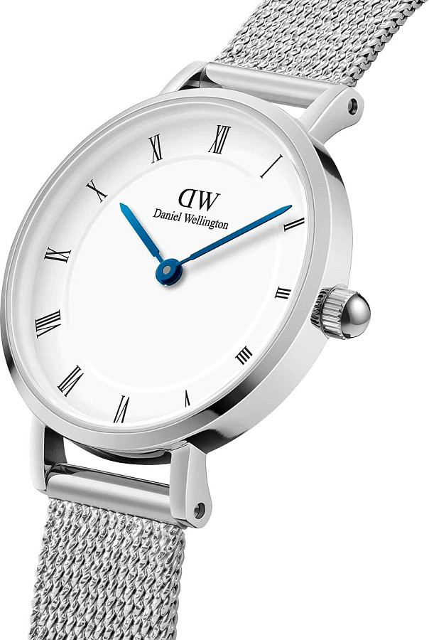 Часы Daniel Wellington Petite Roman Numerals Sterling DW00100684 — кварцевые, сталь металл