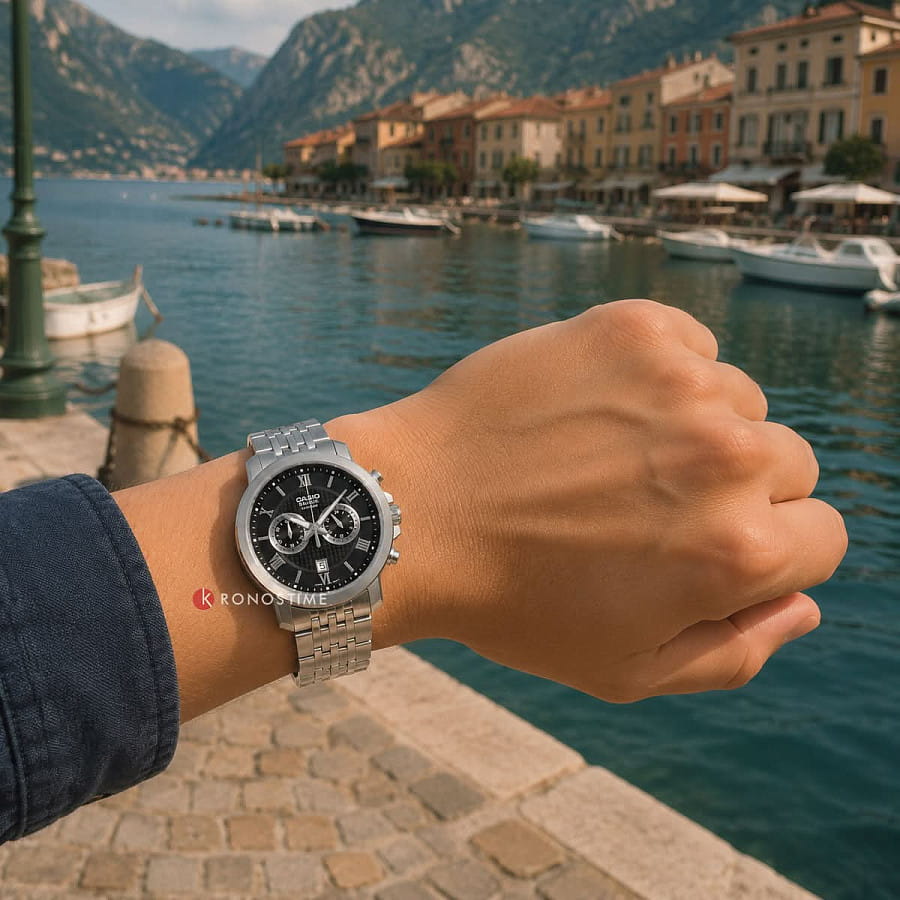 Часы Casio Collection Beside BMS-500D-1A — кварцевые, металл сталь