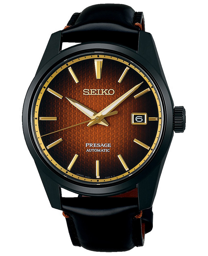 Часы Seiko Presage Sharp Edged Series SPB331 — мужские, коричневый