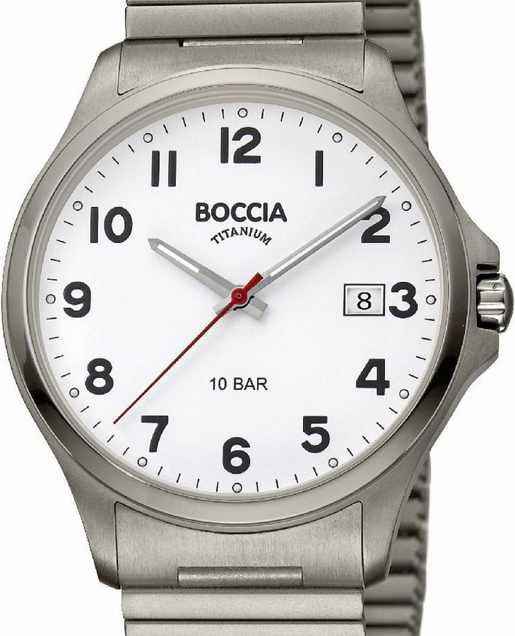 Часы Boccia Titanium 3659-02 — кварцевые, титан