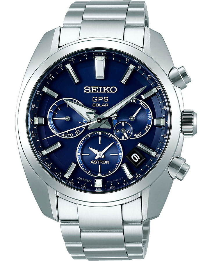 Часы Seiko Astron GPS Solar SSH019J1 — мужские, синий