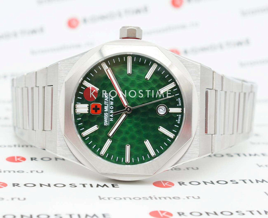Часы Swiss Military Hanowa Octon Hammered SMWGH2101906 — кварцевые, сталь металл