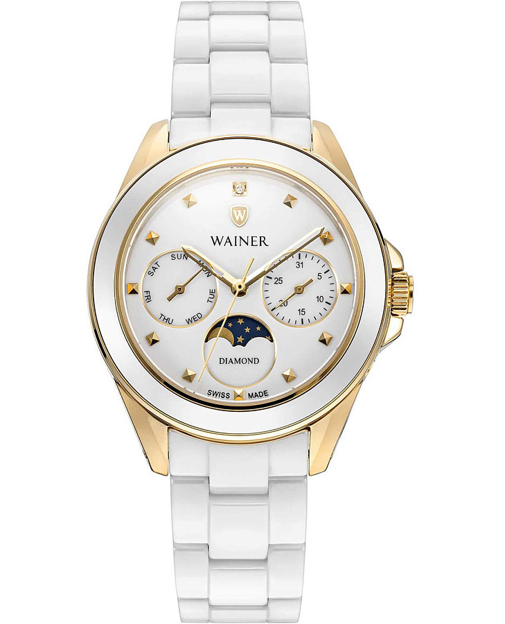 Часы Wainer Diamond WA.18040-B — женские, белый