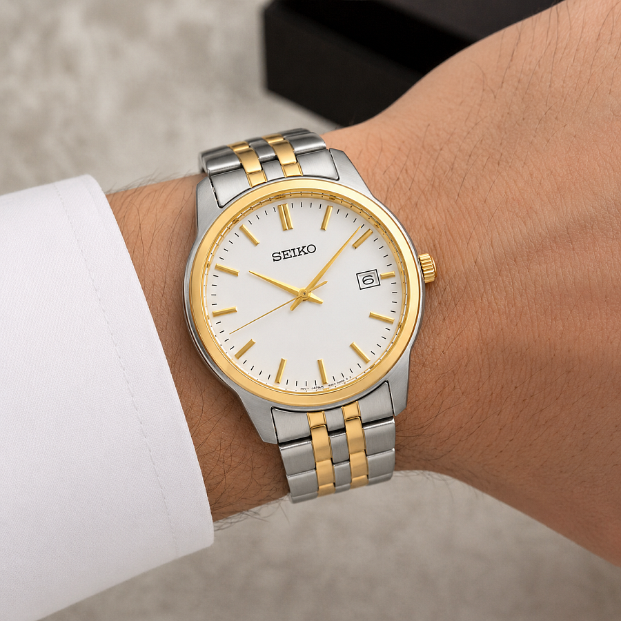 Часы Seiko CS Dress Discover More SUR402P1 — женские, двухцветный