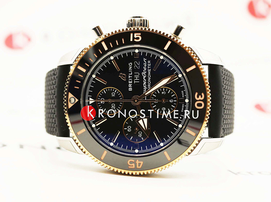 Часы Breitling Superocean Heritage Automatic Chronograph 44 U13313121B1S1 — мужские, каучук