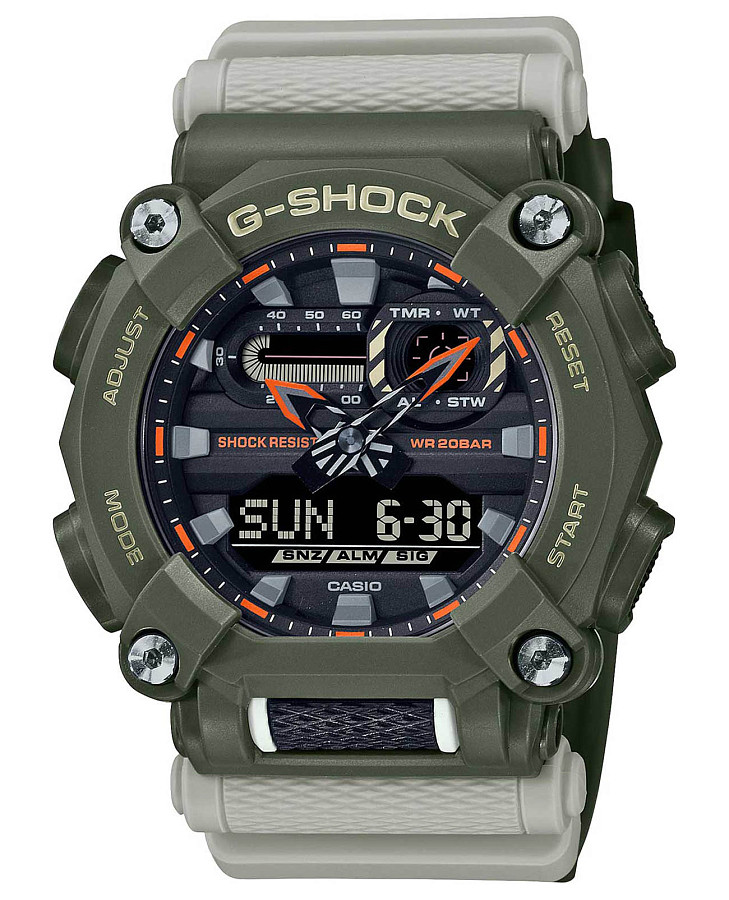 Часы Casio G-Shock GA-900HC-3A — мужские, черный