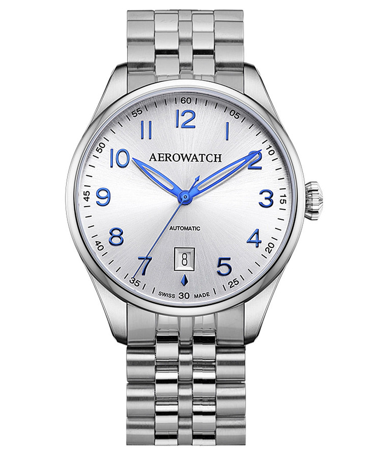 Часы Aerowatch Les Grandes Classiques 60996 AA01 M — мужские, серебристый