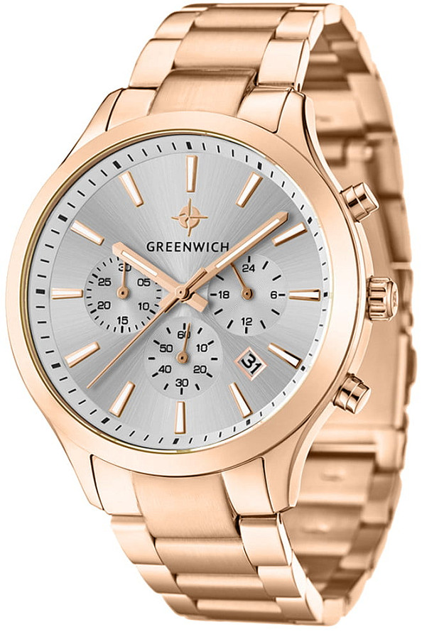 Часы Greenwich Skipper GW 043.40.33 — кварцевые, металл сталь