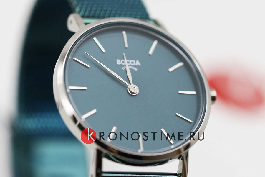 Часы Boccia Titanium Circle-Oval 3281-10 — титан, Германия