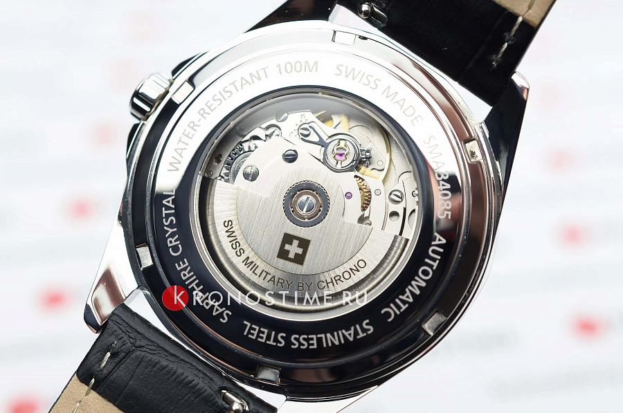 Часы Swiss Military by Chrono SMA34085.13 — кожаный, мужские