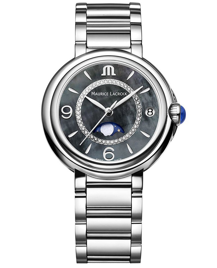 Часы Maurice Lacroix FIABA Moonphase 32 mm FA1084-SS002-370-1 — женские, серый