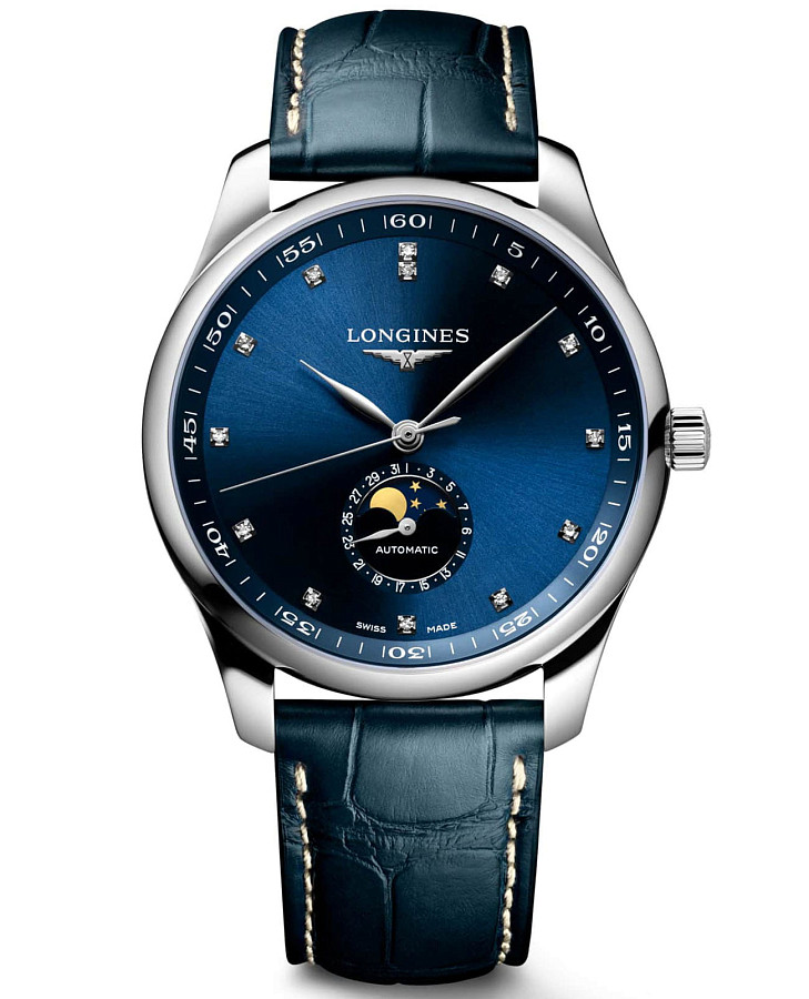 Часы Longines Master Collection L2.919.4.97.0 — мужские, синий