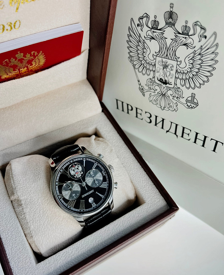 Часы Президент 3520414 — кожаный, мужские