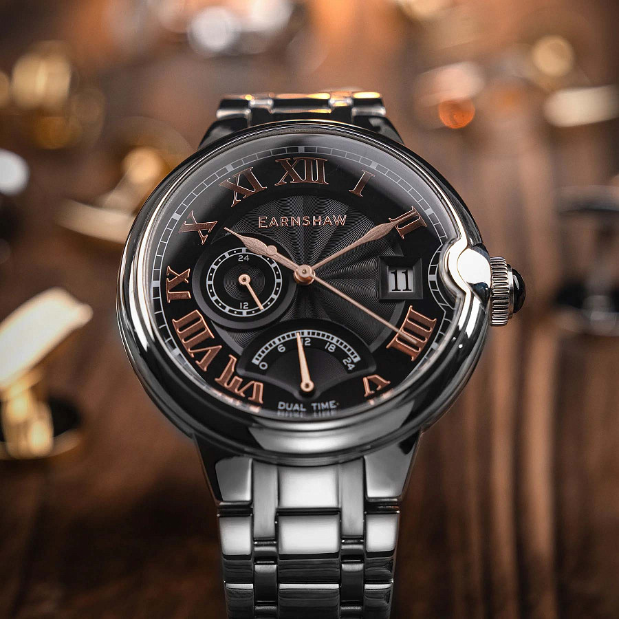 Часы Earnshaw Barallier ES-8288-33 — нержавеющая сталь, мужские