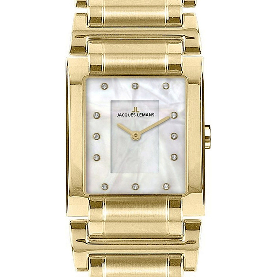 Часы Jacques Lemans Florence 1-2152G — кварцевые, металл сталь
