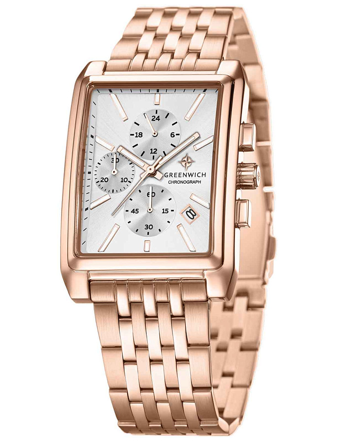 Часы Greenwich Galeon Chrono GW 553.40.13 — кварцевые, сталь металл