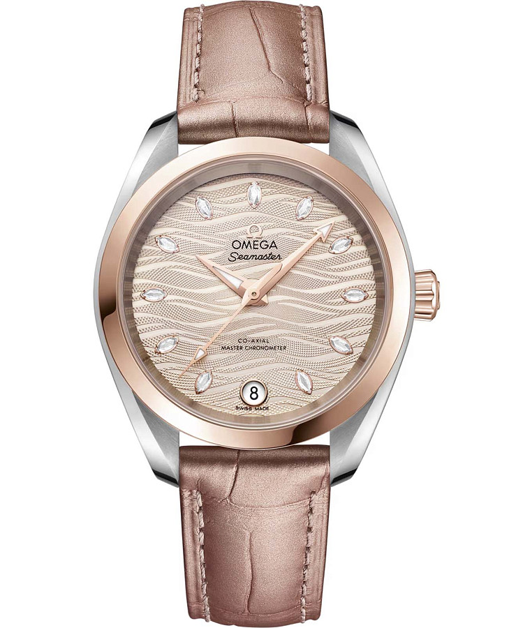 Часы Omega Seamaster Aqua Terra 220.23.34.20.59.001 — женские, бежевый