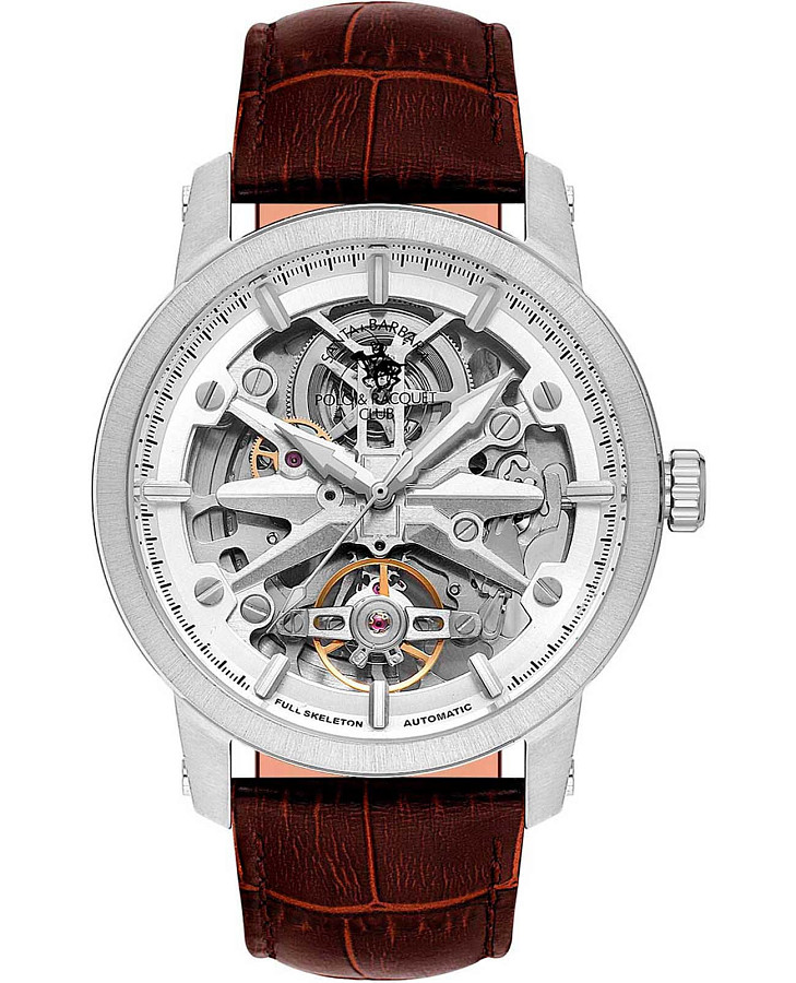 Часы Santa Barbara Polo & Racquet Club Luxury SB.1.10564-1 — мужские, серебристый