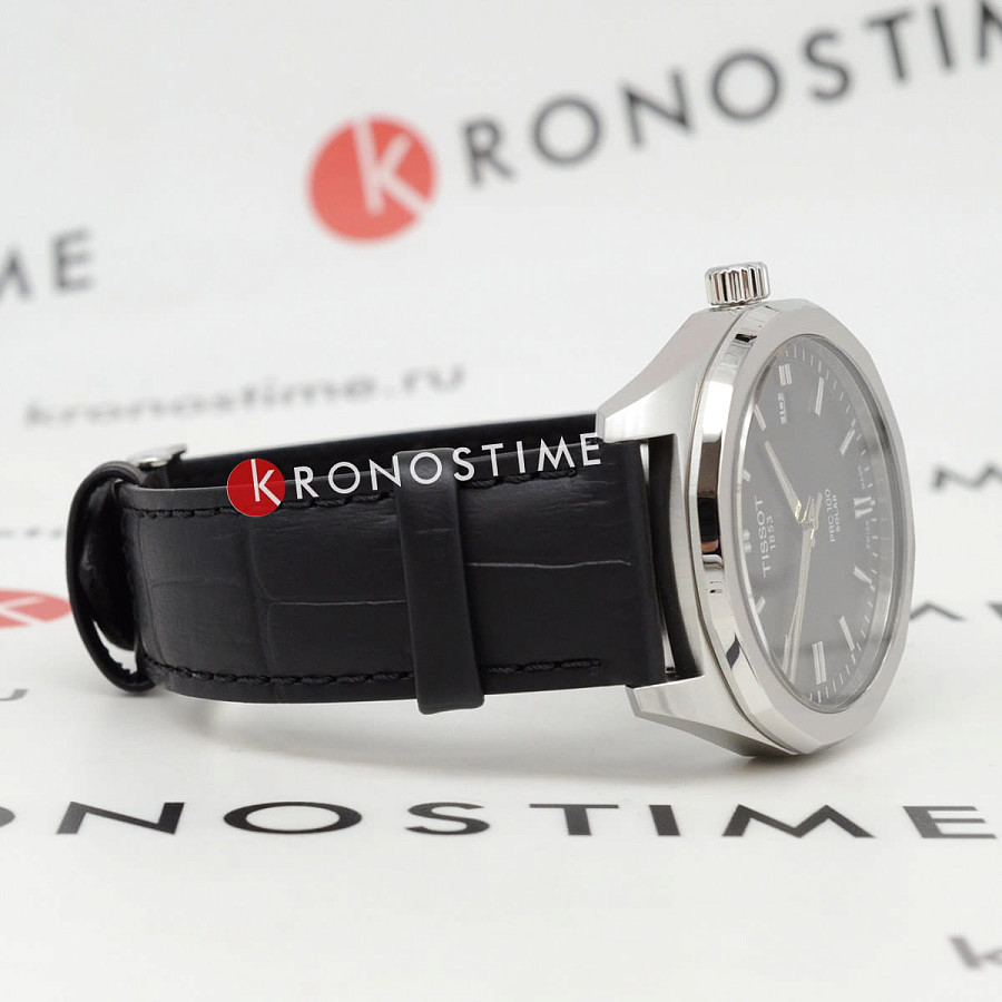 Часы Tissot PRC 100 Solar Quartz 39mm T151.422.16.051.00 — металл сталь, Швейцария