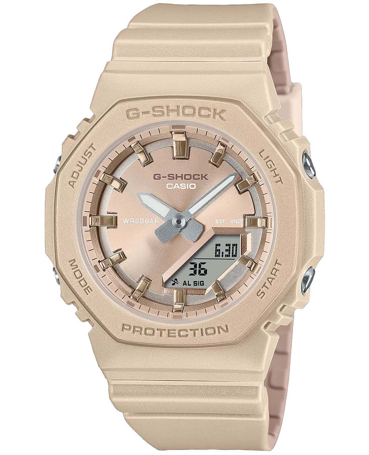Часы Casio G-Shock GMA-P2100ST-9A — женские, бежевый
