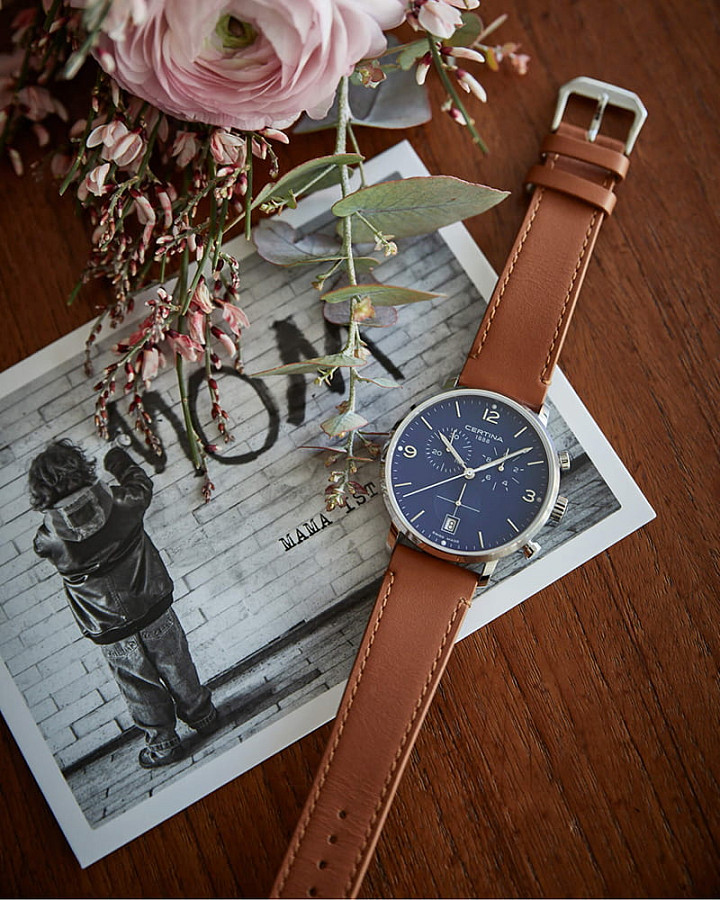 Часы Certina DS Caimano Chronograph C035.417.16.047.00 — металл сталь, Швейцария