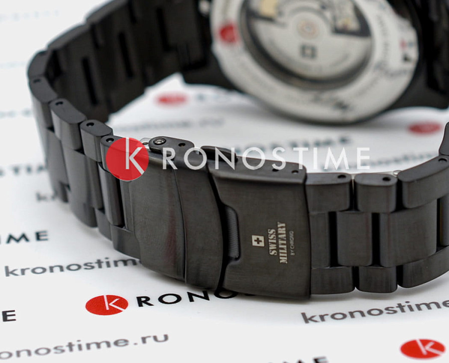 Часы Swiss Military by Chrono Diver SMA34075.04 — мужские, черный
