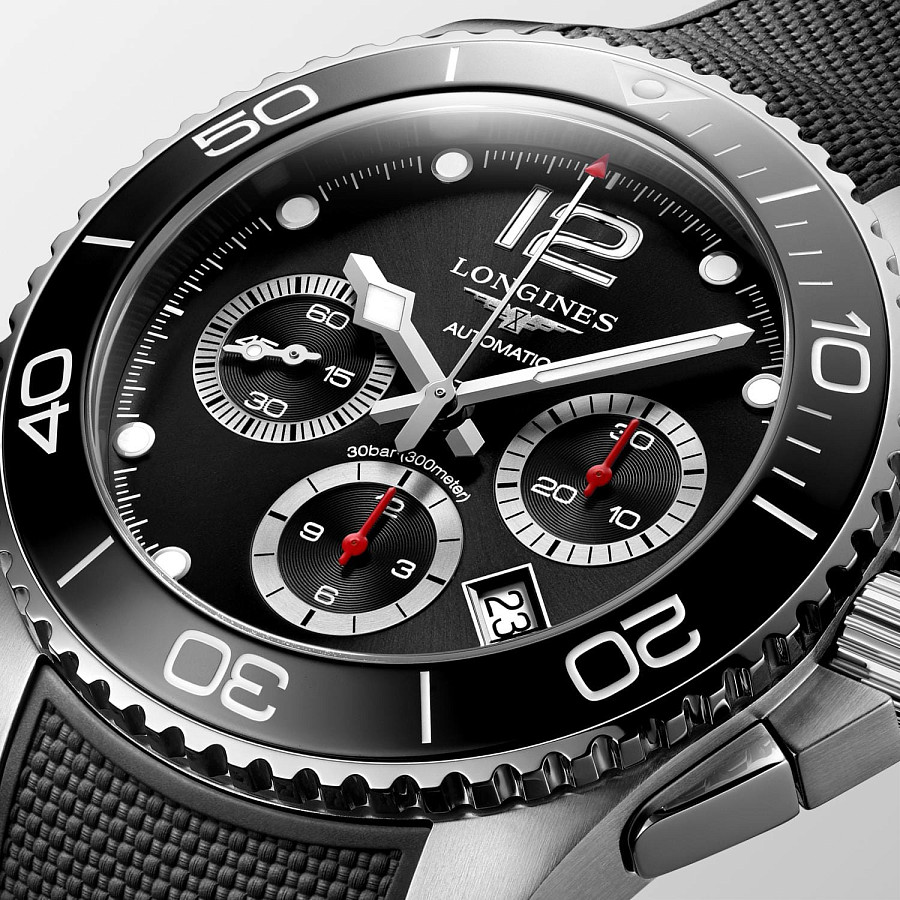 Часы Longines HydroConquest L3.883.4.56.9 — каучук, мужские
