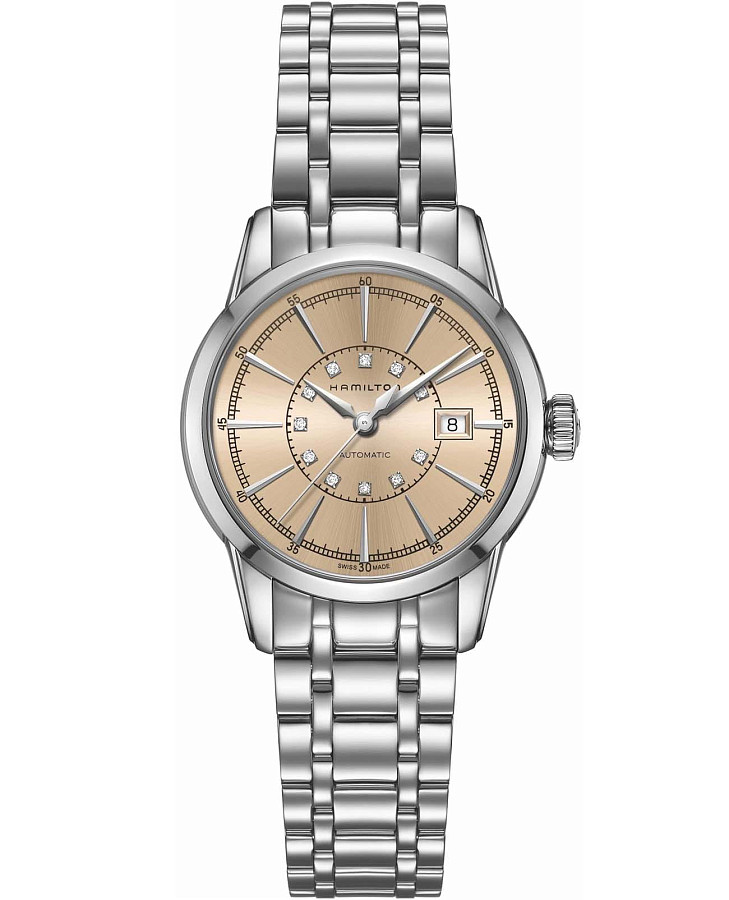Часы Hamilton American Classic RailRoad Lady Auto H40405121 — женские, бежевый