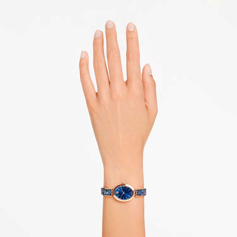 Часы Swarovski Crystal Rock Oval 5656822 — кварцевые, металл сталь